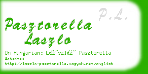 pasztorella laszlo business card
